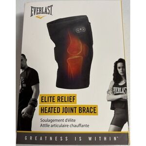 Everlast Elite Relief Heated Joint Brace Support, Heat Massage Therapy